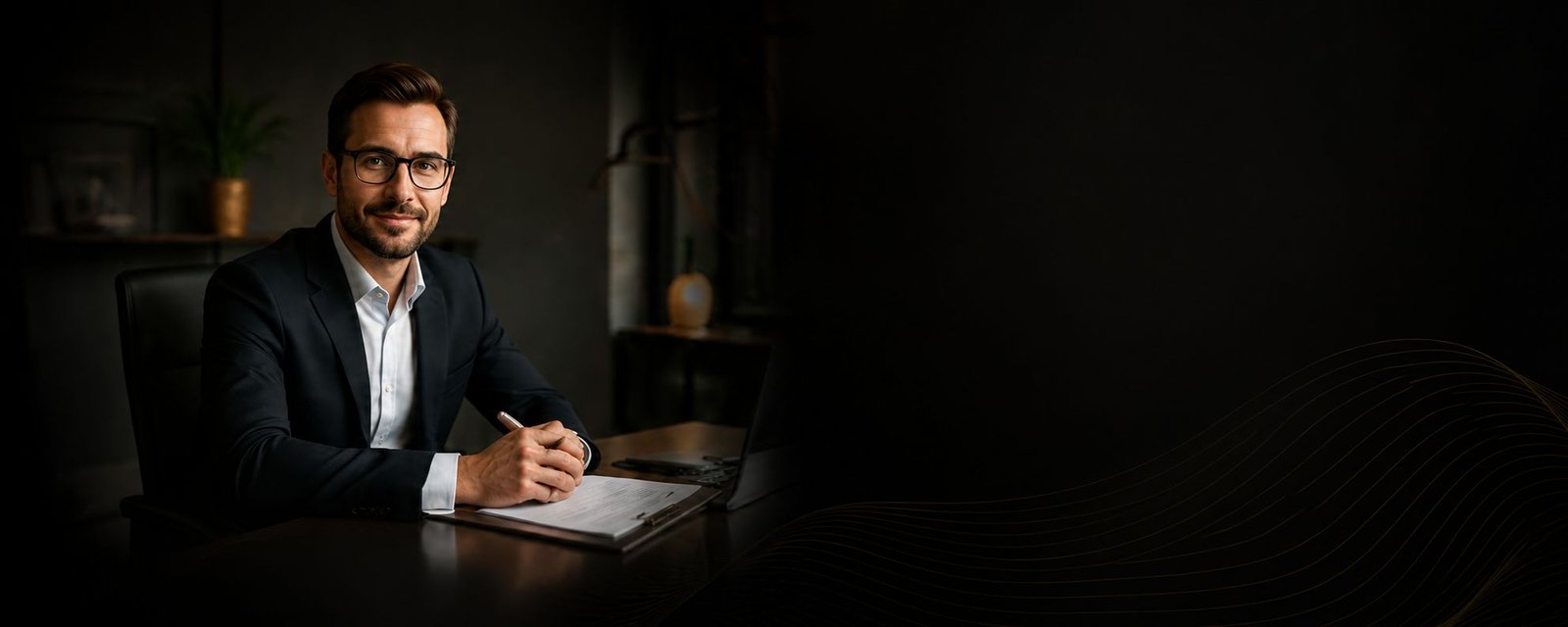 Man reviewing financial documents and rebuilding his credit strategy